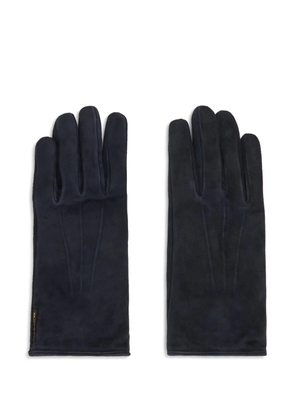 Moorer press-stud gloves - Blue