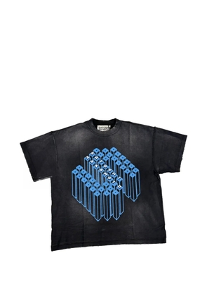 SATOSHI NAKAMOTO graphic-print T-shirt - Black