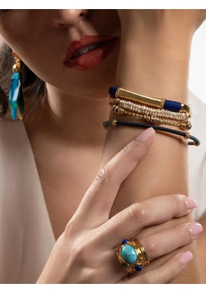 Gas Bijoux Lyre mother-of-pearl-embellished bracelet - Gold