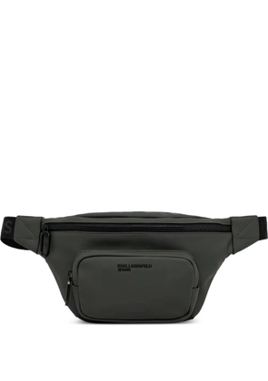Karl Lagerfeld Jeans logo-embossed front-pocket belt bag - Green