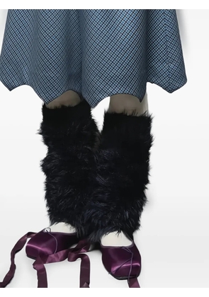 MASU faux-fur leg warmers - Black