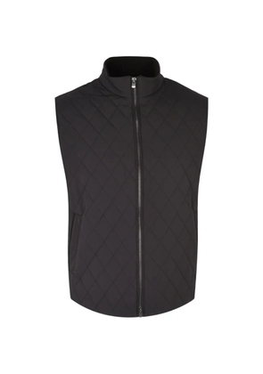 Agnona quilted high-neck gilet - Black