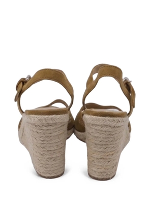 Prada Pre-Owned 2010s wedge espadrille sandals - Brown