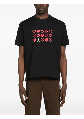 Mastermind World heart-print T-shirt - Black
