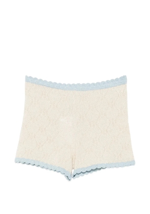 Asta Resort Millie scalloped-trim shorts - Neutrals