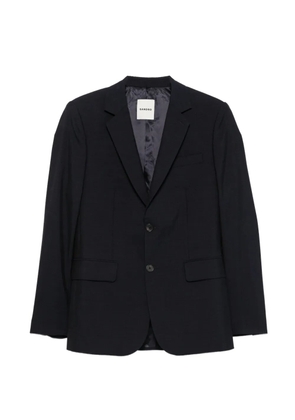 SANDRO notched-lapel blazer - Blue