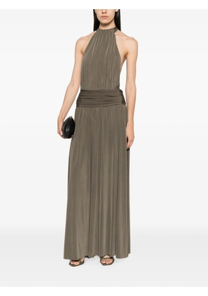 ARCINA ORI Santina halterneck maxi dress - Grey