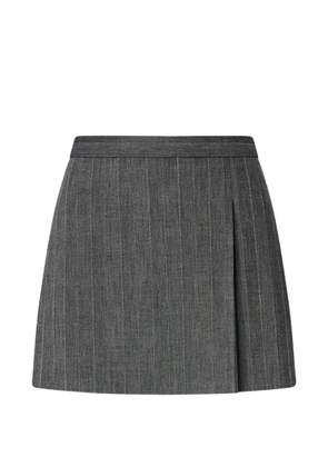 PINKO pinstripe pleated mini skirt - Grey