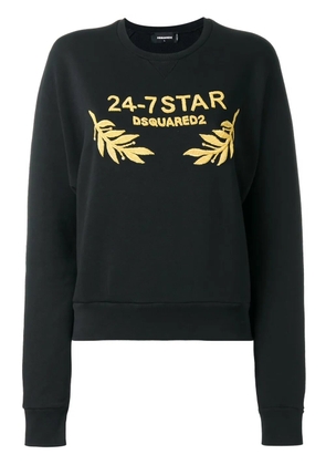 DSQUARED2 24-7 logo sweatshirt - Black