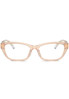 Emporio Armani rectangle-frame glasses - Neutrals