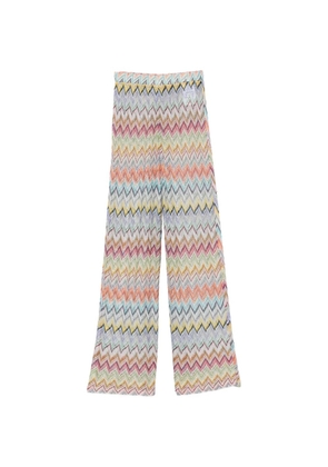 Missoni zigzag-knit trousers - Neutrals