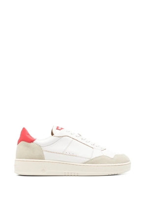 Patrizia Pepe Fly '93 suede-panelled sneakers - White