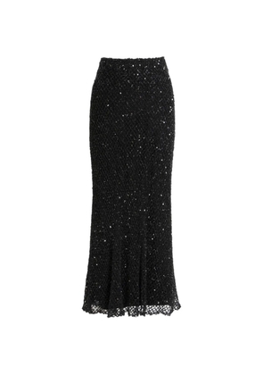 Gemy Maalouf beaded midi skirt - Black