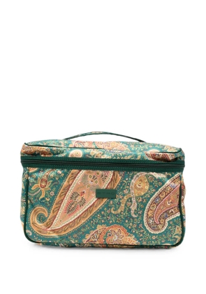 ETRO Paisley-print wash bag - Green