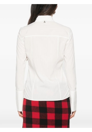 Patrizia Pepe jacquard-patterned poplin shirt - White