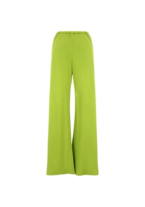 SABLYN Naomi bias-cut silk trousers - Green