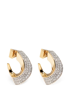 Lanvin crystal-embellished hoop earrings - Gold