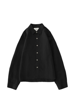 Studio Nicholson Hithe garment-dyed shirt - Black