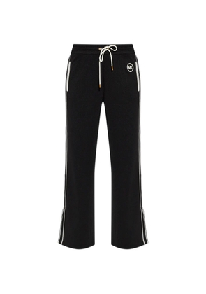 Michael Michael Kors logo-patch side-stripe track pants - Black