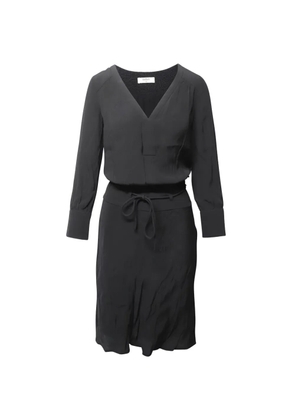 Ba&Sh belted V-neck midi dress - Black
