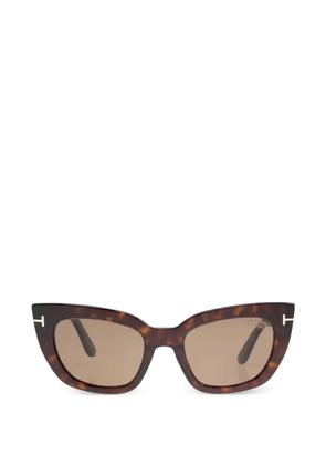 TOM FORD Eyewear tortoiseshell-effect cat-eye sunglasses - Black