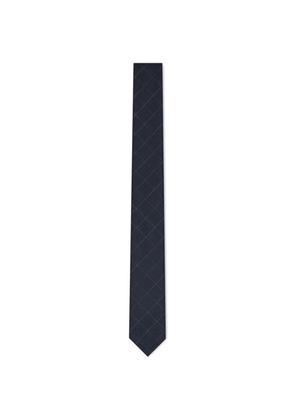 Thom Browne windowpane-check RWB-stripe tie - Blue