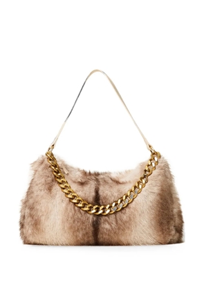 TWINSET faux-fur Liliane bag - Neutrals