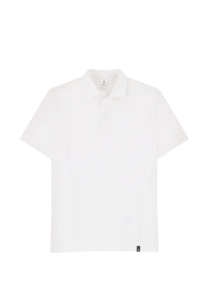 Boggi Milano polo in stretch Supima cotton jersey - White
