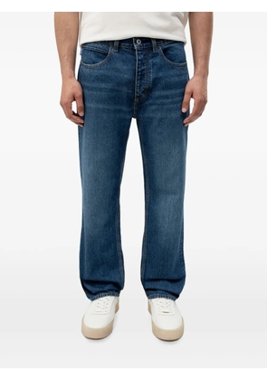 HUGO logo-patch straight-leg jeans - Blue