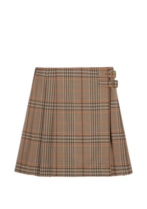 Burberry Check wool kilt - Neutrals