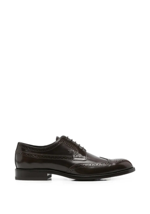 Tod's brogue-detail leather Derby shoes - Brown