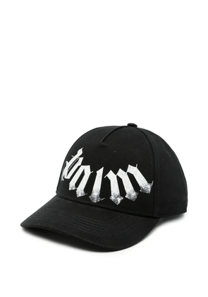 Palm Angels logo-print cap - Black