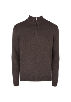 Gran Sasso quarter-zip sweater - Brown