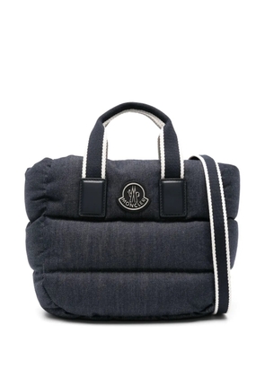 Moncler Diaper chambray tote bag - Blue