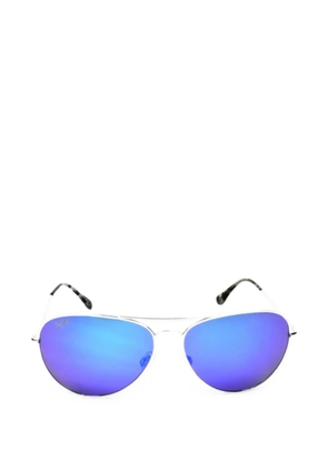 Maui Jim Mavericks polarised pilot-frame sunglasses - Silver