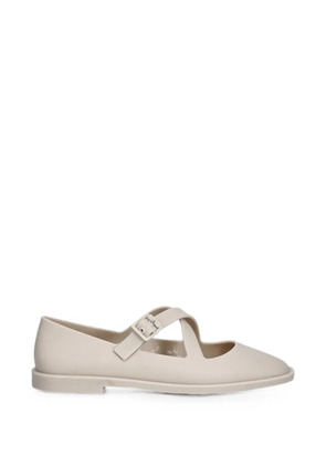 Melissa buckle-fastening crossover-strap ballet flats - Neutrals