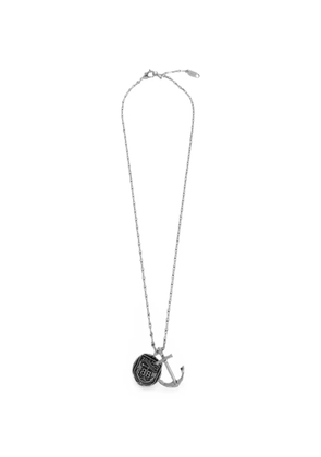 Balenciaga Anchor Crest logo necklace - Silver