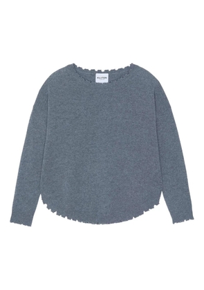 kujten Mela flannel scalloped sweater - Grey