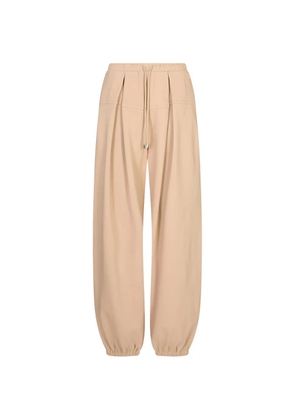 Sportmax pleated drawstring track pants - Neutrals
