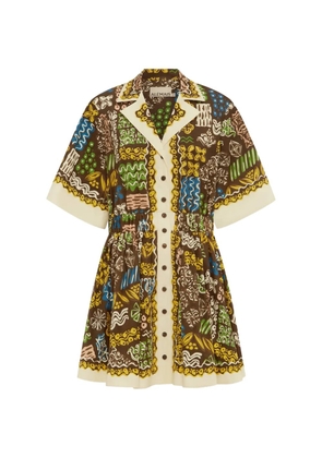 ALEMAIS Minnie mini dress - Brown