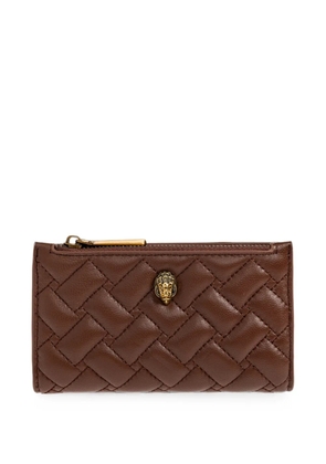 Kurt Geiger London Kensington quilted-pattern leather wallet - Brown
