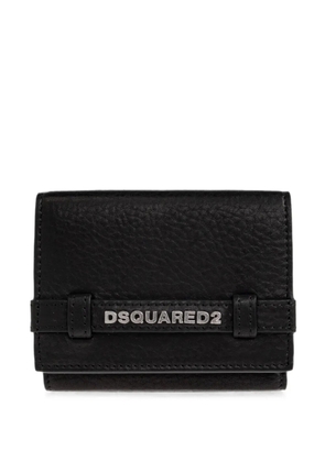 DSQUARED2 logo-plaque leather wallet - Black