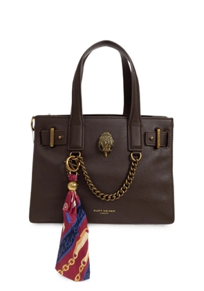 Kurt Geiger London Small Sloane leather tote bag - Brown