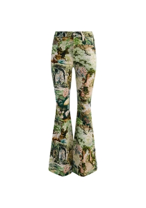 alice + olivia Beautiful printed flared trousers - Neutrals