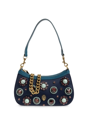 Kurt Geiger London Sloane gem-embellished shoulder bag - Blue