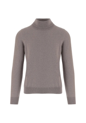 Tagliatore high-neck wool sweater - Brown