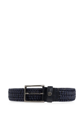 Paul & Shark braided leather belt - Black