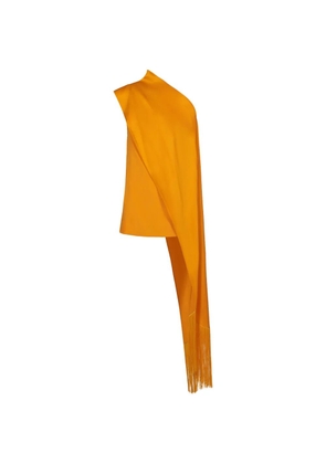 Taller Marmo Mini Berenson fringed-panel party dress - Orange