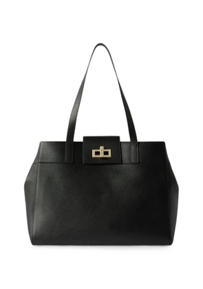 Furla large grainy-leather tote bag - Black
