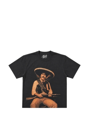 Melt graphic-print cotton T-shirt - Black